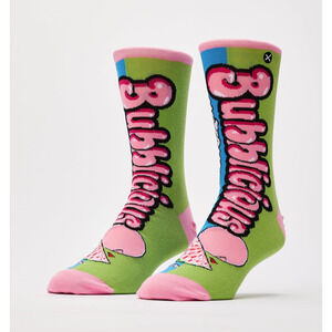 ODD SOX BRAND BUBBLICIOUS WATERMELON CREW SOCKS PINK MEN Size 8-12 A4